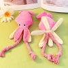 Cute octopussy rising pet peluche resistente mordida molar teddy cuerda nudo perro juguetes en stock al por mayor Specification image